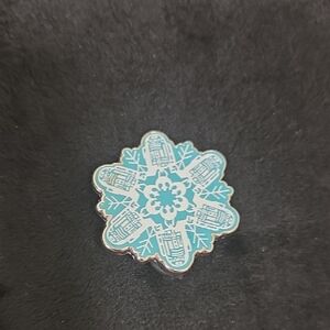 Blue Snowflake Enamel Pin